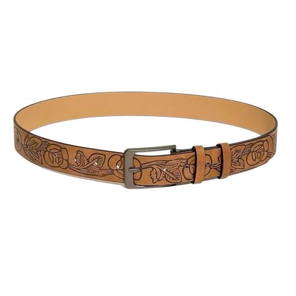 Jynqra Women Brown Western Southwestern Cowgirl Fashion Belt Embroidered Boho - Picture 4 of 4